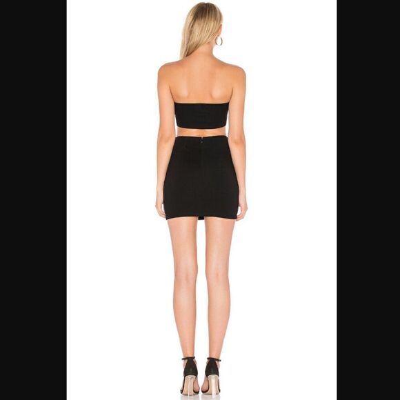 NWT Revolve x By The Way Alise Bandeau Mini Set in Black | Size L - Picture 3 of 11